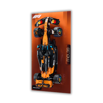Acrylic Slim Wall Mount Display for LEGO Technic McLaren MCL39 F1 42228 V2