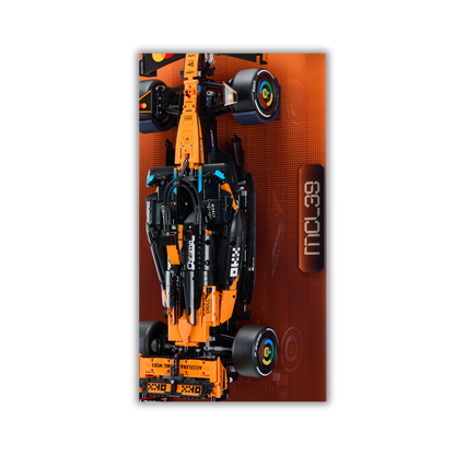 Acrylic Slim Wall Mount Display for LEGO Technic McLaren MCL39 F1 42228 V2