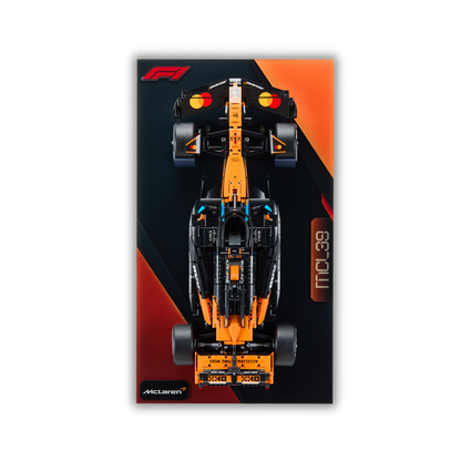 Acrylic Slim Wall Mount Display for LEGO Technic McLaren MCL39 F1 42228 V3