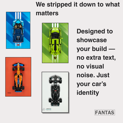Classic Leather Wall Mount Display for LEGO® Technic™ Lambo Green