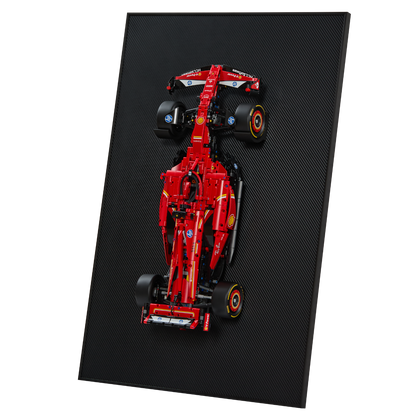 Acrylic Top-Speed Carbon Fiber Black Wall Mount Display Frame for LEGO® Technic™ Limited Carbon Fiber Black