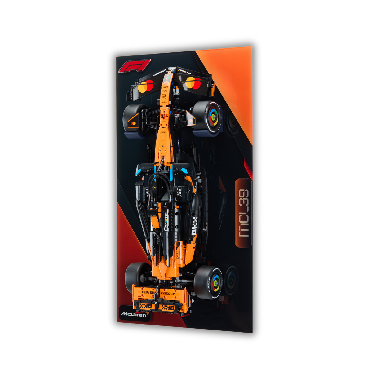 Acrylic Slim Wall Mount Display for LEGO Technic McLaren MCL39 F1 42228 V3