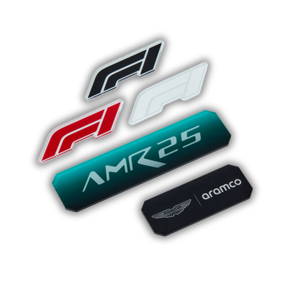 Acrylic Slim Wall Mount Display for LEGO Aston Martin Aramco AMR25 F1 42240 V3