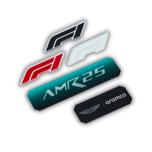 Acrylic Slim Carbon Fiber Black Wall Mount Display for LEGO Aston Martin Aramco AMR25 F1 42240