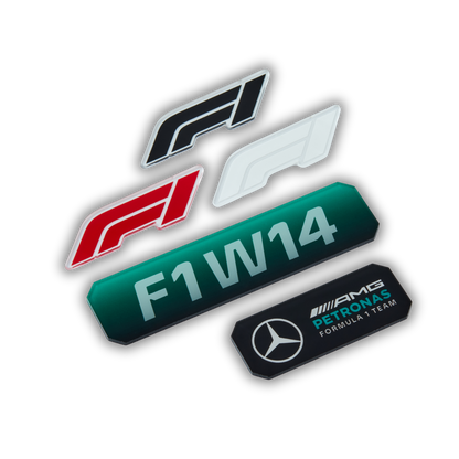 Acrylic Slim Wall Mount Display for LEGO Mercedes-AMG F1 W14 E Performance 42171 V2