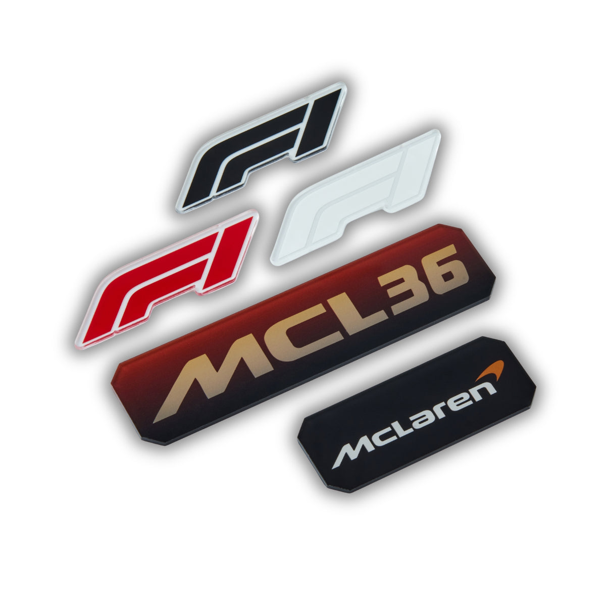 Acrylic Slim Carbon Fiber Black Wall Mount Display for LEGO Technic McLaren F1 Race Car 42141