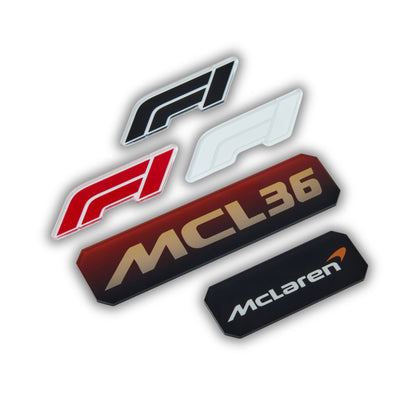 Acrylic Slim Carbon Fiber Black Wall Mount Display for LEGO Technic McLaren F1 Race Car 42141