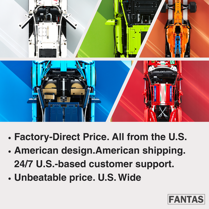 Acrylic Top-Speed Carbon Fiber Black Wall Mount Display Frame for LEGO® Technic™ Limited Carbon Fiber Black