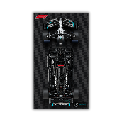 Acrylic Slim Carbon Fiber Black Wall Mount Display for LEGO Mercedes-AMG F1 W14 E Performance 42171
