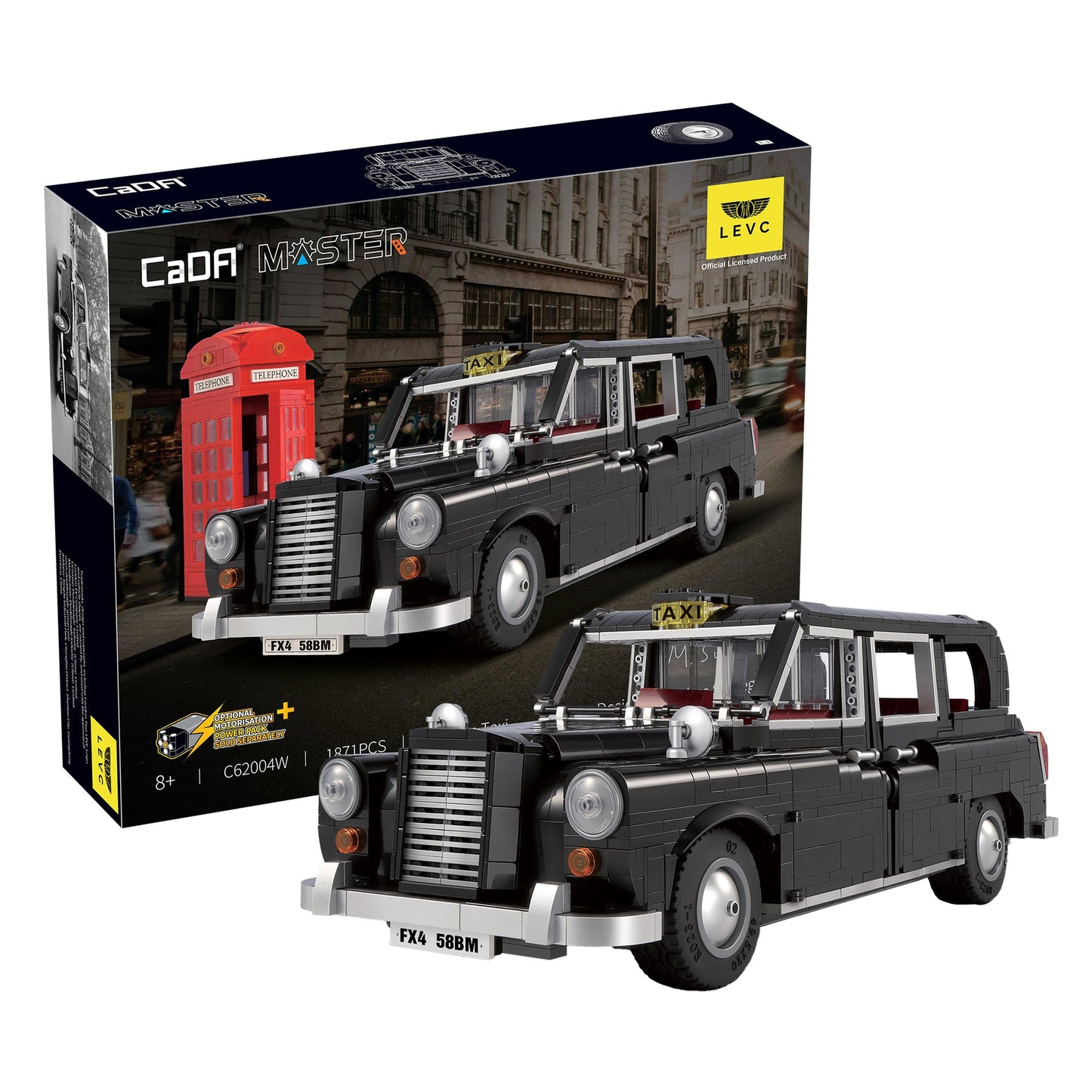 CaDA LEVC London Taxi C62004W Non Motorized