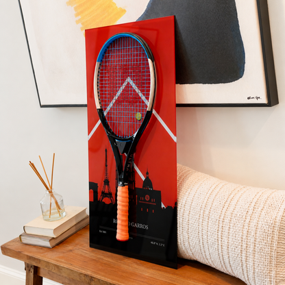FantasMall Frameless Tennis Racket Display Board/ Wall Mount Tennis Frame