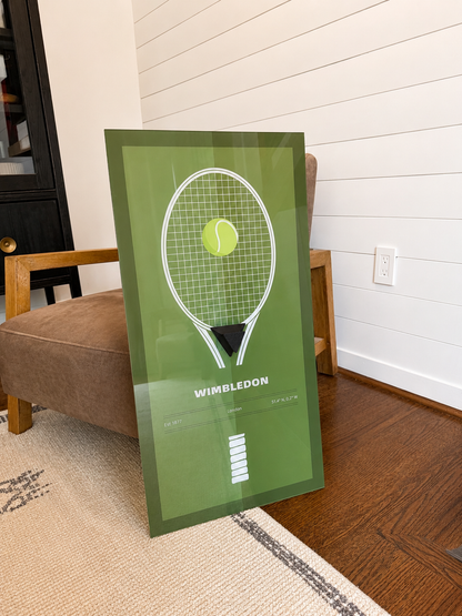 FantasMall Frameless Tennis Racket Display Board/ Wall Mount Tennis Frame