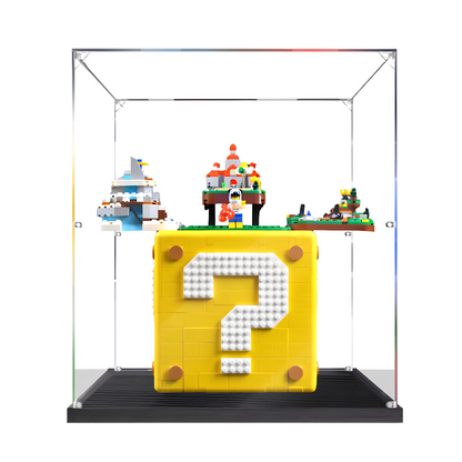 Acrylic LEGO Display Case for LEGO® Super Mario 64™ Question Mark Block 71395