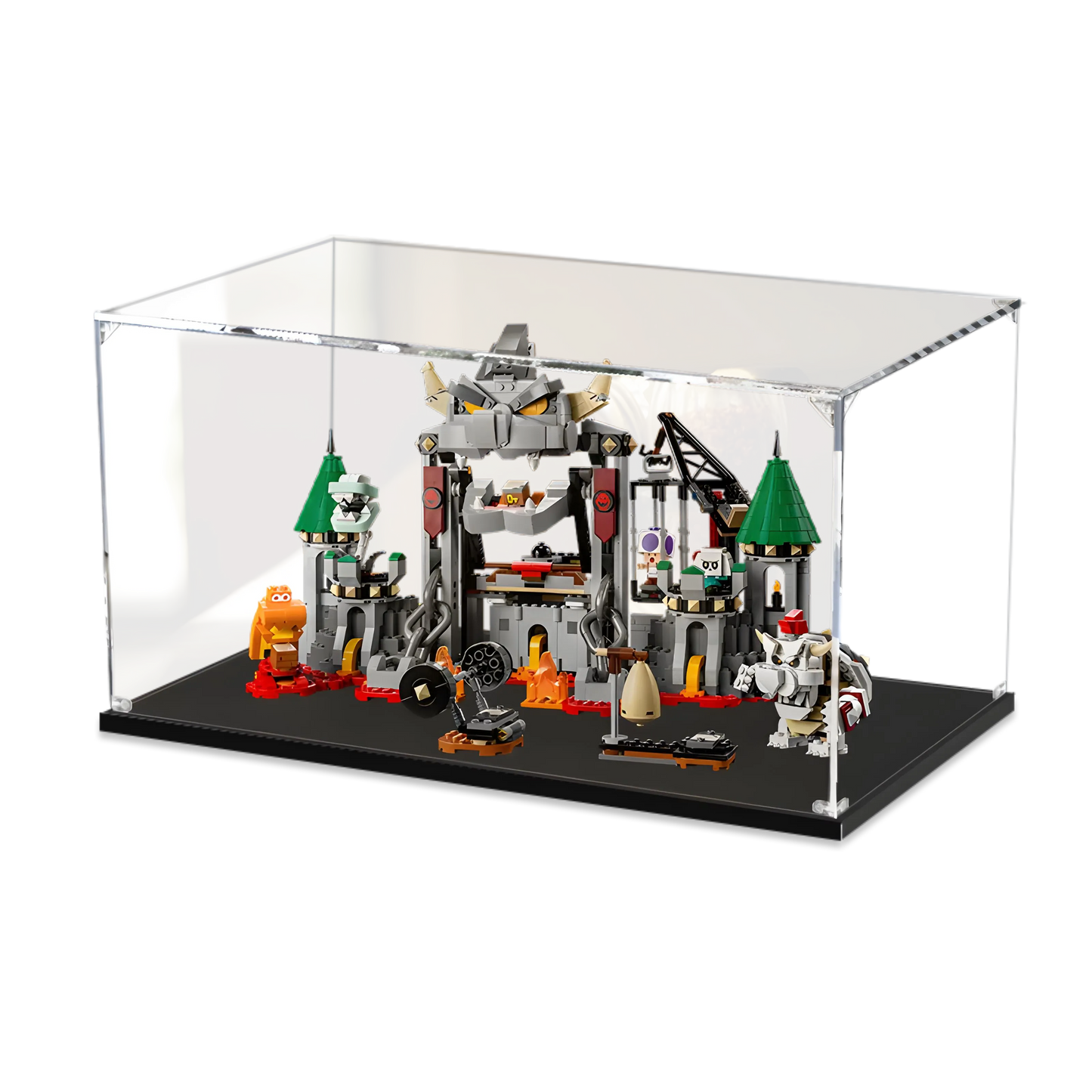Acrylic Display Case for LEGO® Dry Bowser Castle Battle Expansion Set 71423