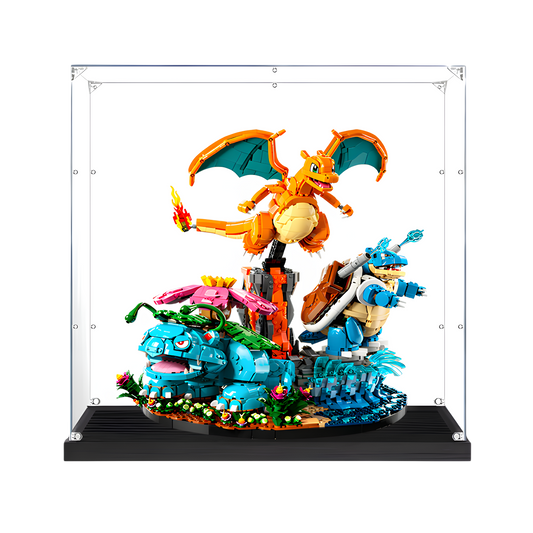 Acrylic Display Case for LEGO Pokemon Venusaur, Charizard and Blastoise 72153