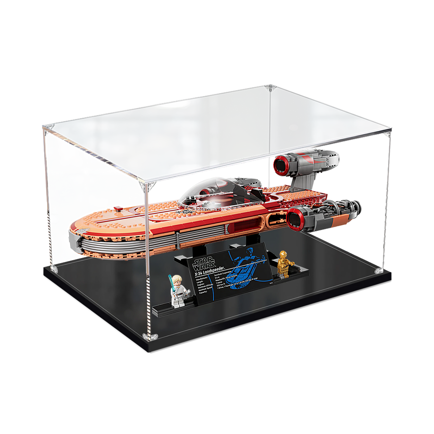 Acrylic Display Case for LEGO® Luke Skywalker’s Landspeeder™ 75341