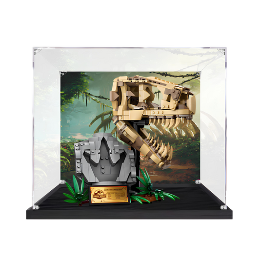 Acrylic LEGO Display Case for LEGO® Dinosaur Fossils: T. rex Skull 76964
