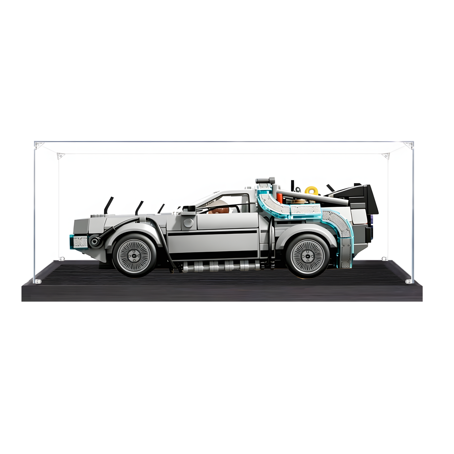 Acrylic Display Case for LEGO Time Machine from Back to the Future 77256
