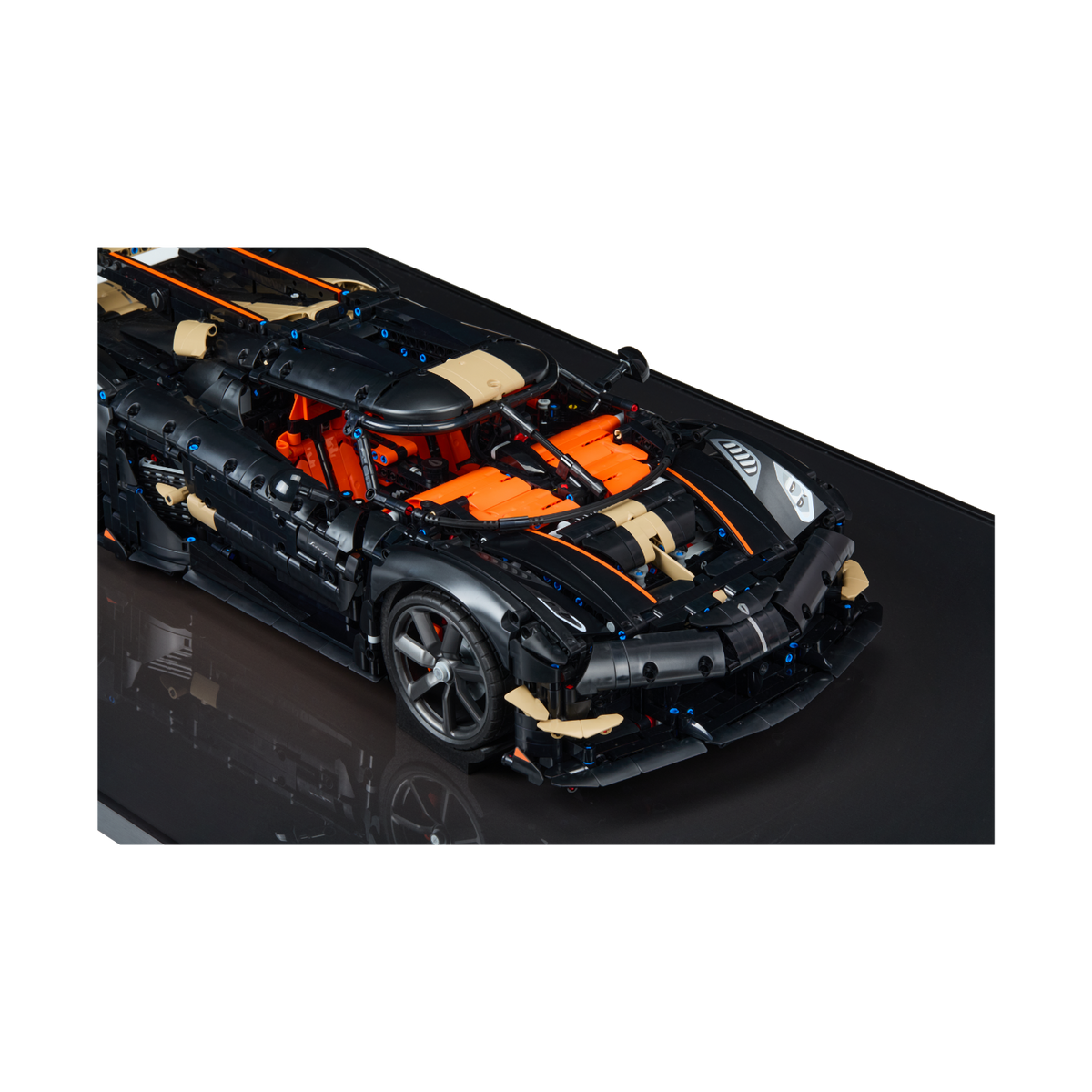 Acrylic Top-Speed Wall Mount Display for LEGO Koenigsegg Sadair's Spear Megacar 42232 V2