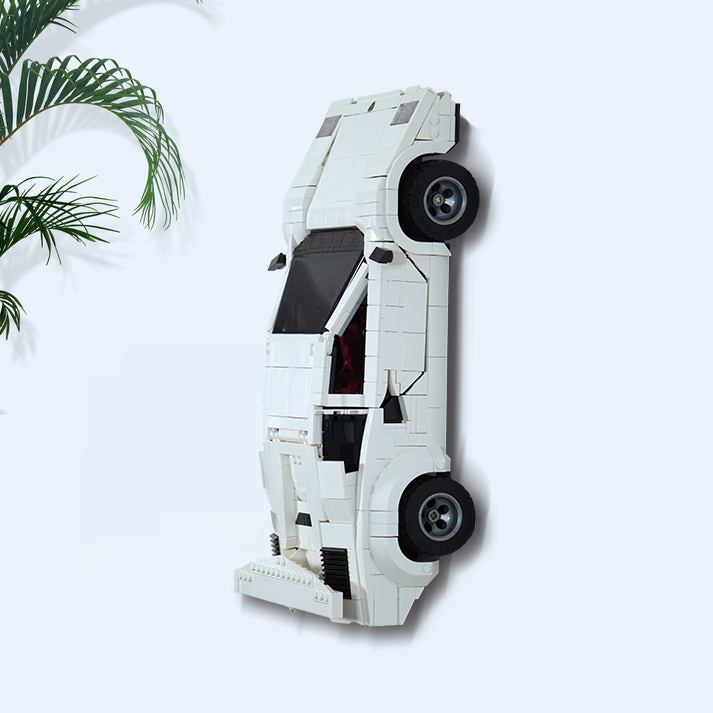 3D Printed Wall Mount 2in 1 for LEGO Lamborghini Countach 5000 10337