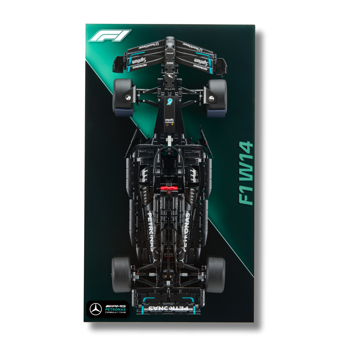 Acrylic Slim Wall Mount Display for LEGO Mercedes-AMG F1 W14 E Performance 42171