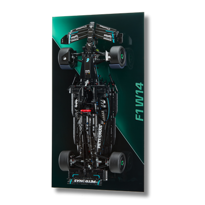 Acrylic Slim Wall Mount Display for LEGO Mercedes-AMG F1 W14 E Performance 42171