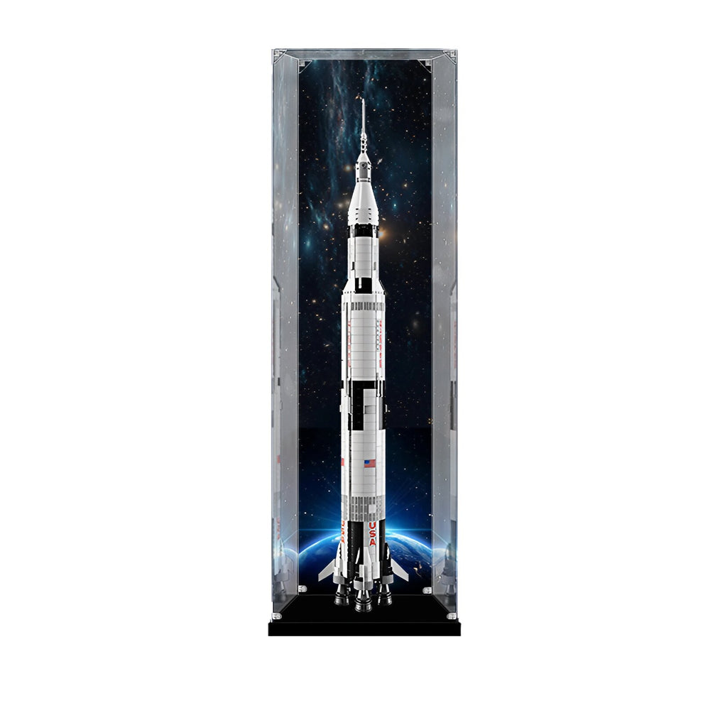 FantasMall Display Case/Box for LEGO Apollo Saturn V 92176 Vertical