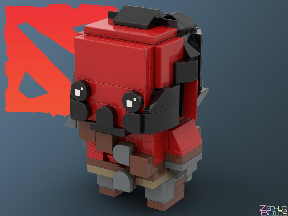 MOC DOTA 2 Character Brick Sets with Instructions Brickheadz