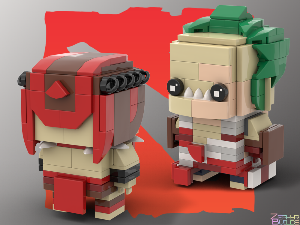 MOC DOTA 2 Character Brick Sets with Instructions Brickheadz