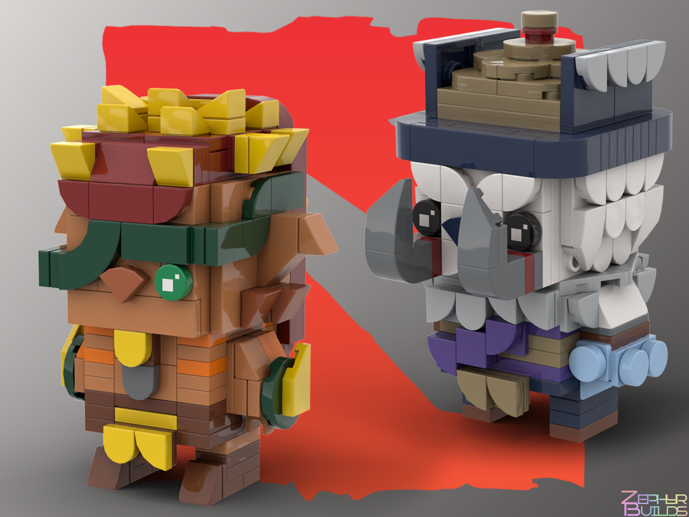MOC DOTA 2 Character Brick Sets with Instructions Brickheadz