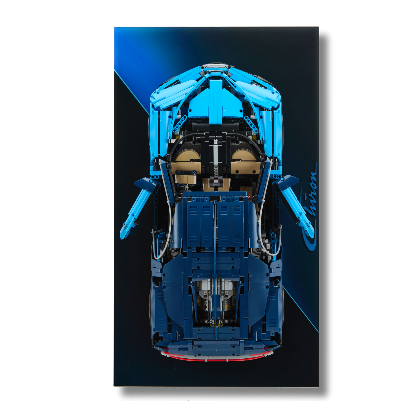 Acrylic Slim Wall Mount Display for LEGO® Technic™ Bugatti Chiron 42083