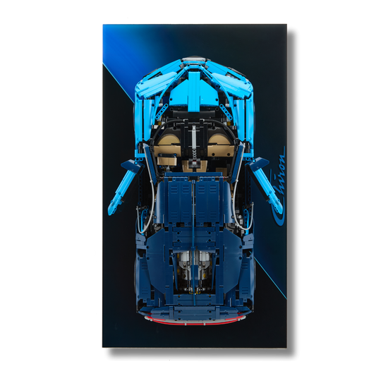 Acrylic Slim Wall Mount Display for LEGO® Technic™ Bugatti Chiron 42083