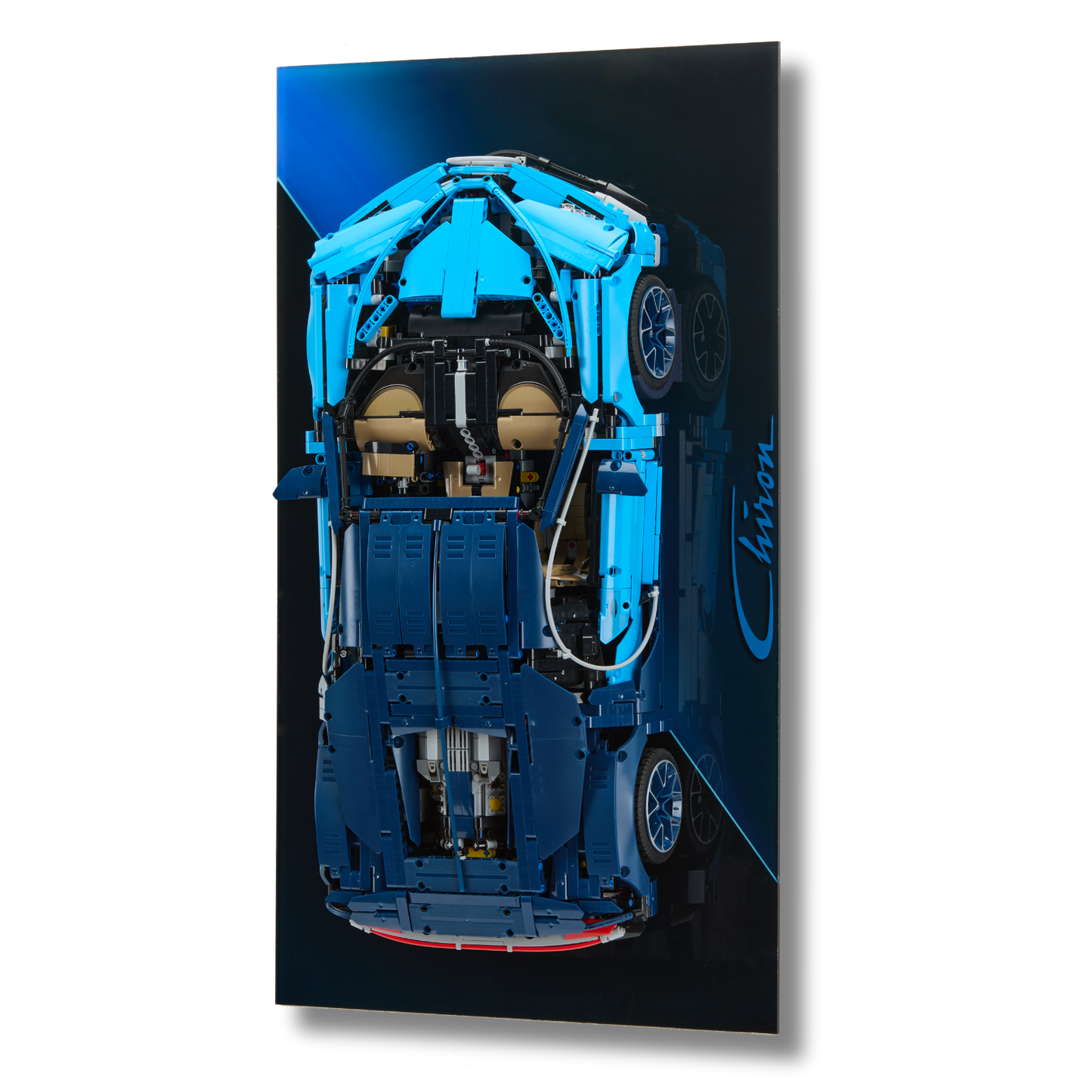 Acrylic Slim Wall Mount Display for LEGO® Technic™ Bugatti Chiron 42083