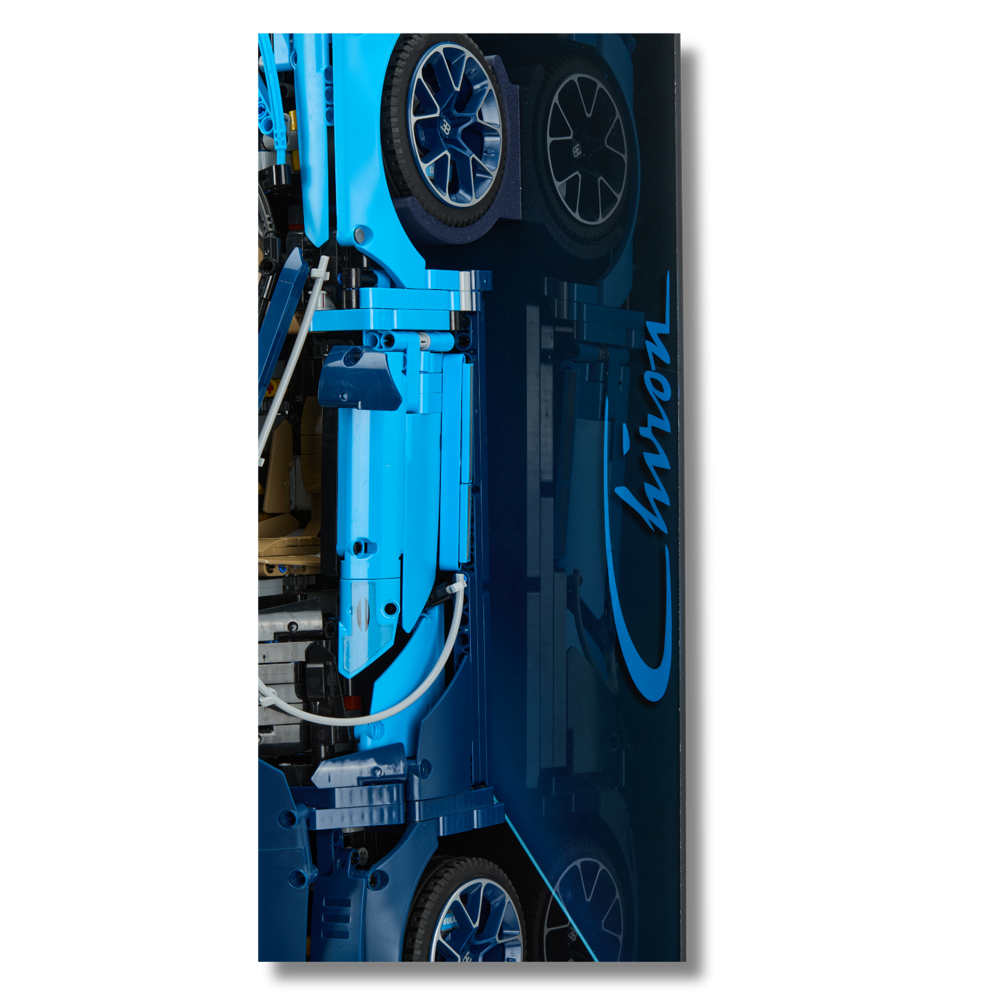 Acrylic Slim Wall Mount Display for LEGO® Technic™ Bugatti Chiron 42083