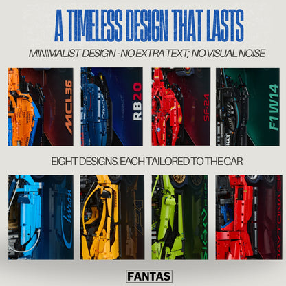 Acrylic Slim Wall Mount Display for LEGO® Technic™ McLaren P1™ 42172