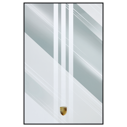 Acrylic Top-Speed Wall Mount Display for LEGO® Technic™ Porsche White