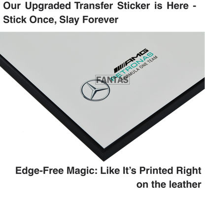 White Leather Wall Mount Display for LEGO Technic Mercedes-AMG F1 W14 42171