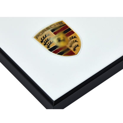 Classic Leather Wall Mount Display for LEGO® Technic™ Porsche White