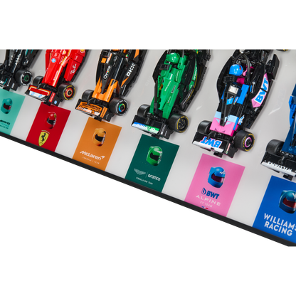 Acrylic Top-Speed Wall Mount Frame/Display for LEGO® F1 Speed Champions Race Car