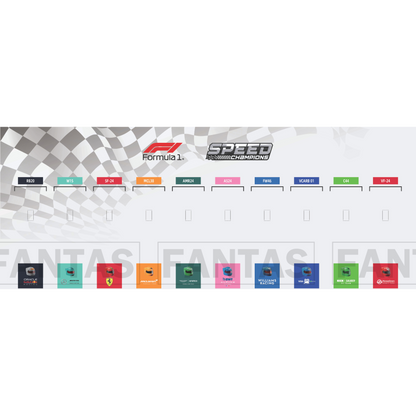 Acrylic Top-Speed Wall Mount Frame/Display for LEGO® F1 Speed Champions Race Car