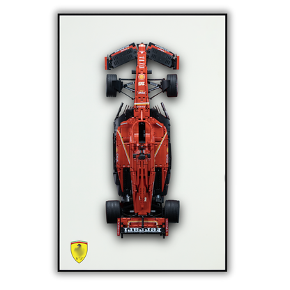 Classic Leather Wall Mount Display for LEGO Technic Ferrari F1 42207