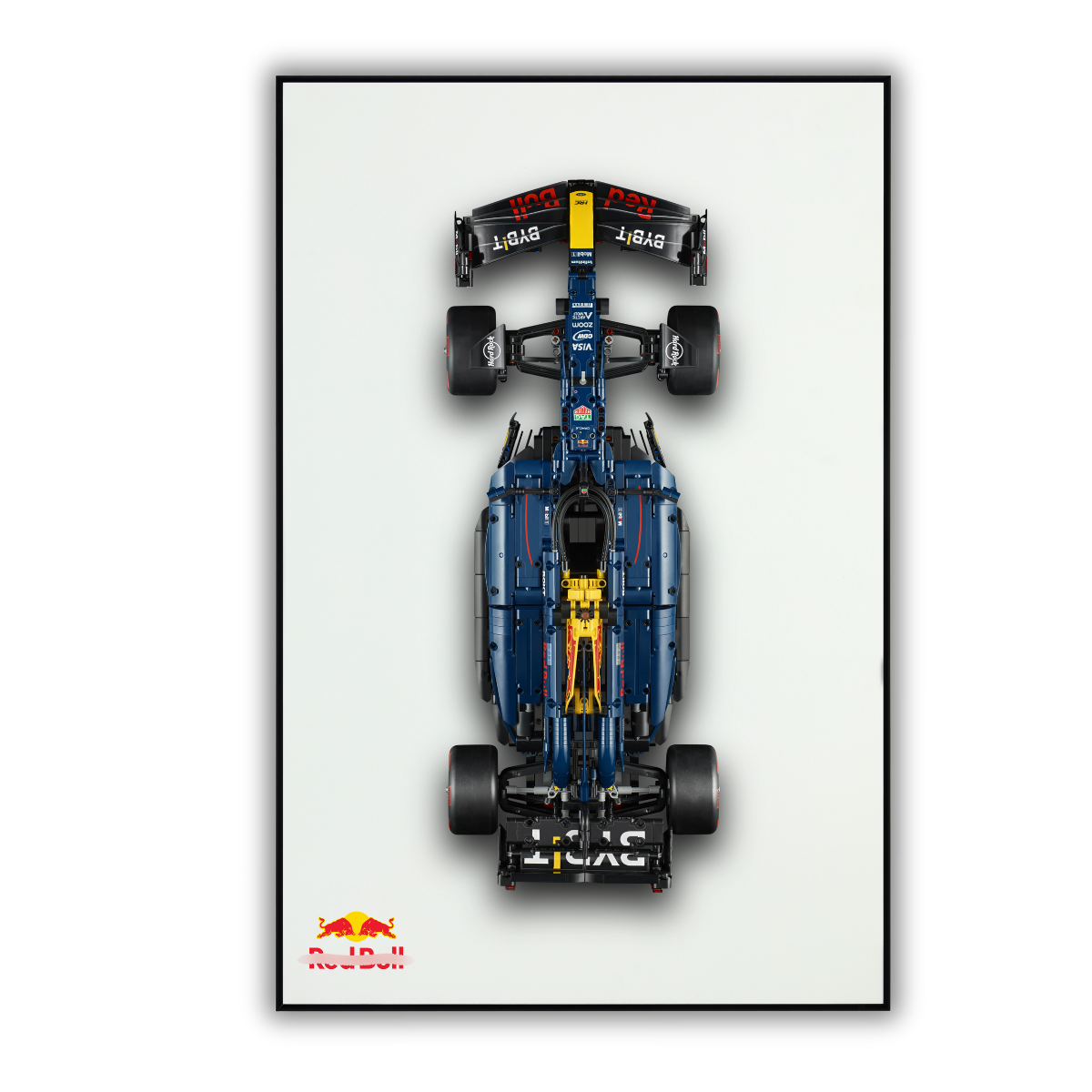 Classic Leather Wall Mount Display for LEGO® Technic™ Red Bull Racing RB20 F1 42206