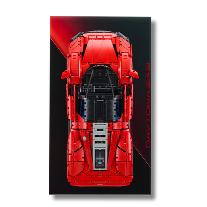 Acrylic Slim Wall Mount Display for LEGO® Technic™ Ferrari Daytona SP3 42143