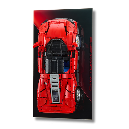 Acrylic Slim Wall Mount Display for LEGO® Technic™ Ferrari Daytona SP3 42143