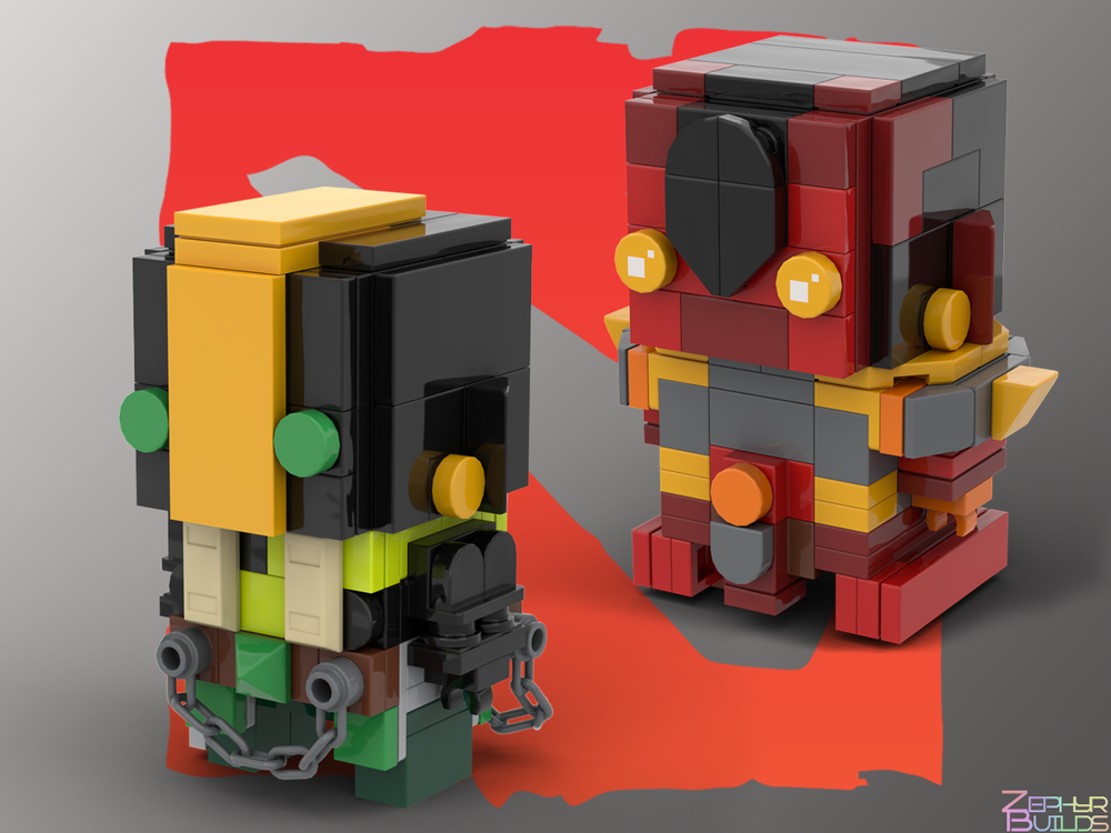 MOC DOTA 2 Character Brick Sets with Instructions Brickheadz