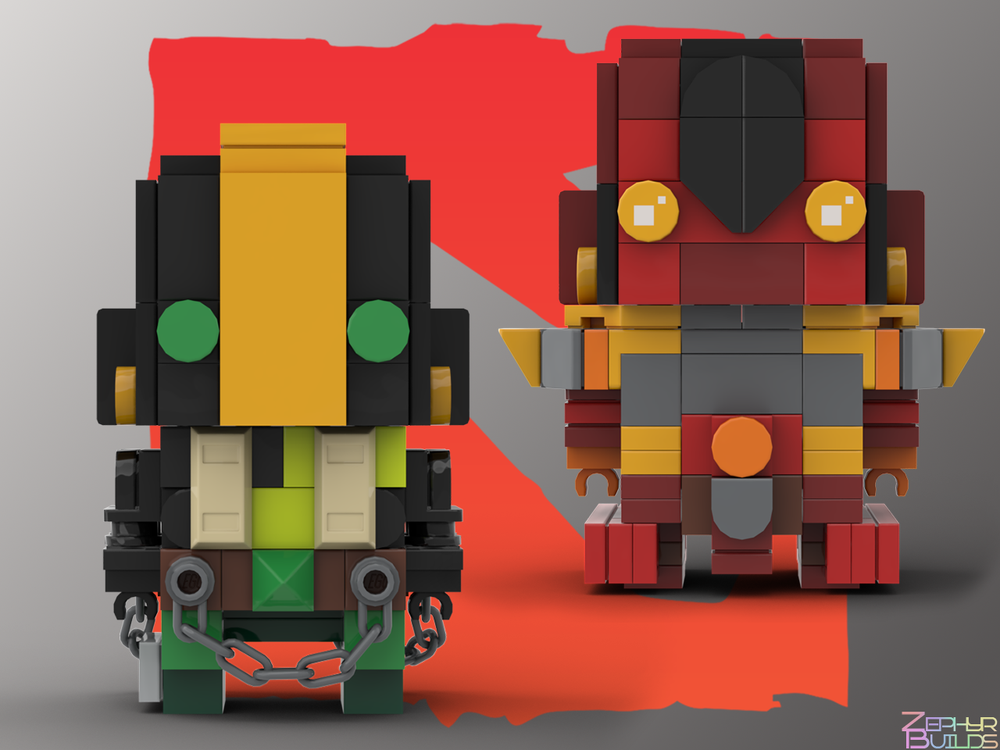 MOC DOTA 2 Character Brick Sets with Instructions Brickheadz