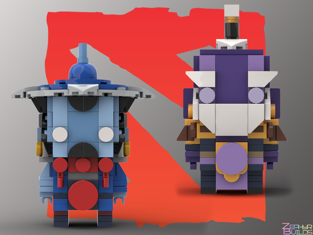 MOC DOTA 2 Character Brick Sets with Instructions Brickheadz