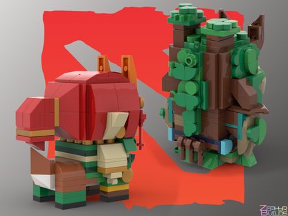 MOC DOTA 2 Character Brick Sets with Instructions Brickheadz