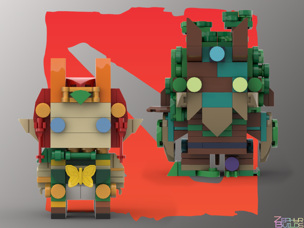 MOC DOTA 2 Character Brick Sets with Instructions Brickheadz