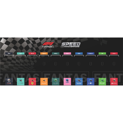 Acrylic Top-Speed Wall Mount Frame/Display for LEGO® F1 Speed Champions Race Car